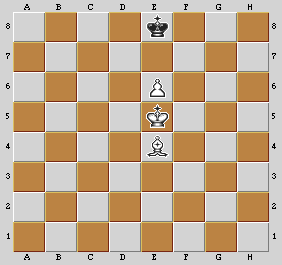 Esempio di finale con Re, Alfiere e Pedone contro Re
