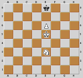 Esempio di finale con Re, Cavallo e Pedone contro Re