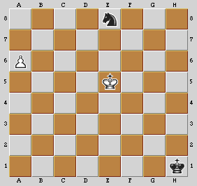 Esempio di finale con Re e Cavallo contro Re e Pedone