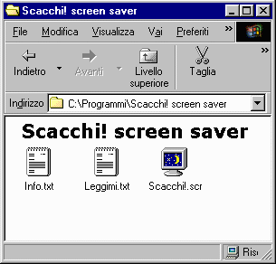 File risultanti dalla scompattazione